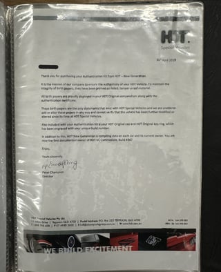 1980 HDT VC Brock Build No 367 - Tuxedo Black