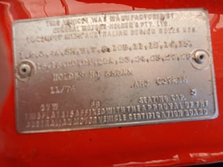 1974 HJ GTS Monaro 4.2L V8