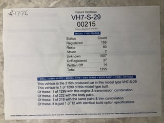 1971 VH Charger R/T E38 - BIG TANK