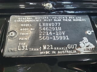 1976 LX Torana SS Hatchback - 5 Litre 4 Speed