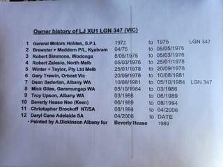 1972 LJ Torana GTR XU1 - 24C Colin Bond HDT Race Car