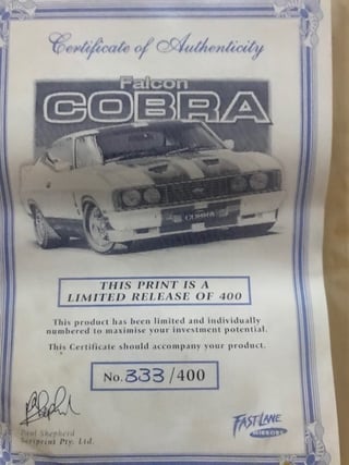 1978 XC Falcon Cobra No.333/400