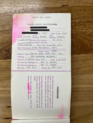 1975 Ford ZG Fairlane 500 - Emerald Fire Metallic Unrestored 