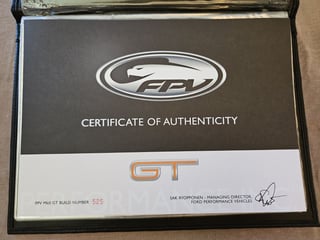 2007 FPV BF MKII Falcon GT - Boss 302 - 19,430 km