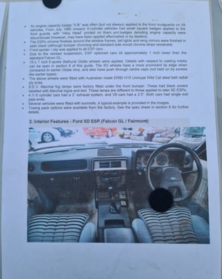 1981 Ford XD Fairmont Ghia ESP 5.8 Litre V8