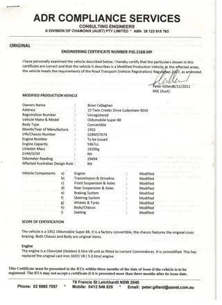 1952 Oldsmobile Super 88 Restomod - 6.0L LS2 V8