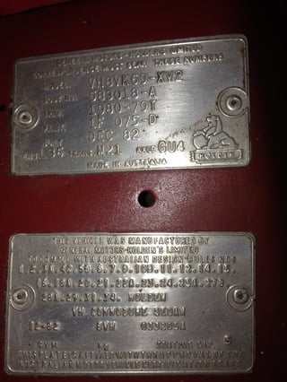 1982 VH SS Commodore