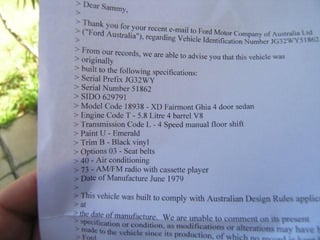 XD Fairmont Ghia 351