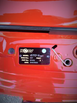 2002 HSV GTO Coupe #307