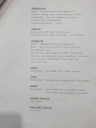 1986 HDT VL Commodore SS Group A #333 - 5,342 km