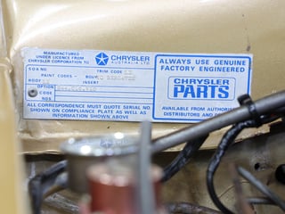 1976 Chrysler CL Valiant Regal SE - Topaz Gold Metallic