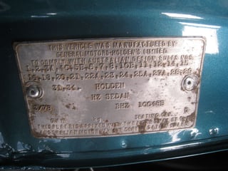 1978 HZ Holden Premier 5.0L V8