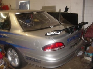 Mick Webb built EL SVO race car