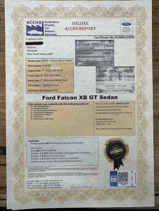 1976 Ford Falcon XB GT - Sherwood Green Metallic