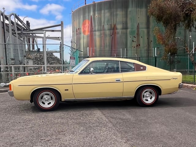 1973 Chrysler VJ Valiant Charger 770 E55 340ci V8 - Sandstone - Image 216297