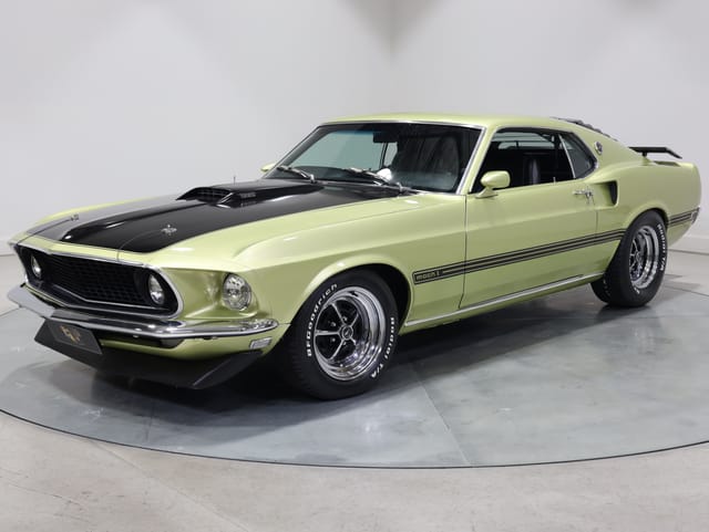 1969 Ford Mustang Mach 1 351 4V Windsor 4sp Man - Lime Gold - Image 205591