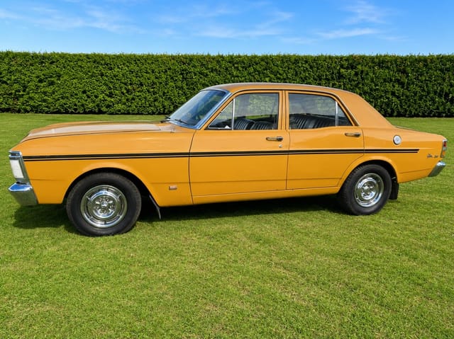 1971 Ford XY Falcon 500 GS 6cyl 250ci 2V - Toploader -Yellow Ochre  - Image 211980