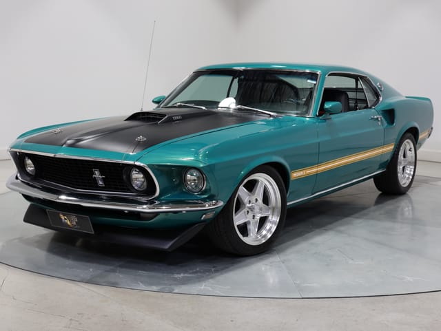 1969 Ford Mustang Mach 1 351ci Windsor - Silver Jade Metallic - Image 211010