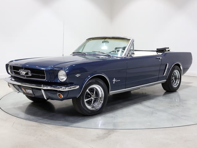1965 Ford Mustang Convertible 289ci 4sp Man - Caspian Blue - Image 218541