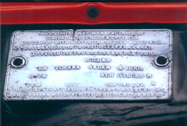 Torana SLR 5000 L34 - Image 2188