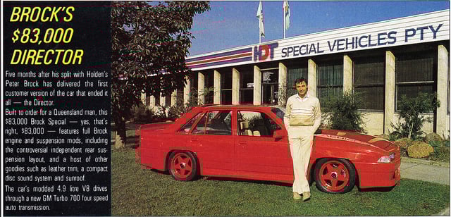 1987 Peter Brock VL Director #4117 - Image 57689