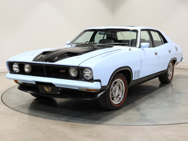 1976 Ford Falcon XB GT- Skyview Blue Sunroof - Image 196333