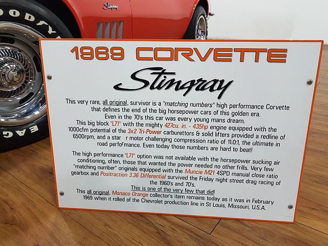 1969 Corvette Roadster 427ci 435hp Tri-Power Manual - Image 76532